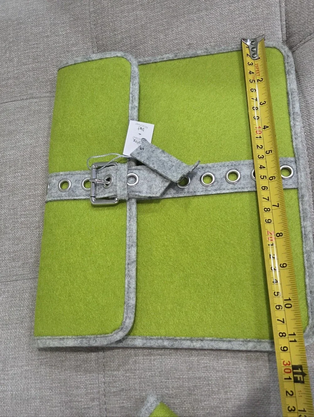 NWT Lucalily Lime Green Felt Set Of Laptop Case, Tablets Case And Wallet